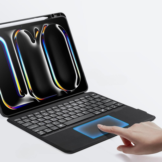 Husă pentru tastatură pentru Apple iPad Pro 13" 7th gen 2024, Dux Ducis DK Series, negru