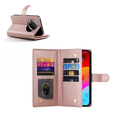 Cu clapetă pentru Honor Magic 7 Lite, Wallet Zipper Pocket, roz