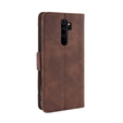 Cu clapetă pentru Xiaomi Redmi Note 8 Pro, Card Slot, maro