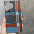 Carcasa pentru Samsung Galaxy S23 Ultra, Carbon Fiber MagSafe, albastru / roșu