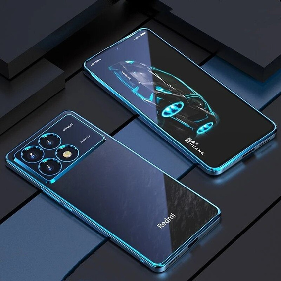 Carcasă pentru Xiaomi Poco F6 Pro, Frame Case, albastru
