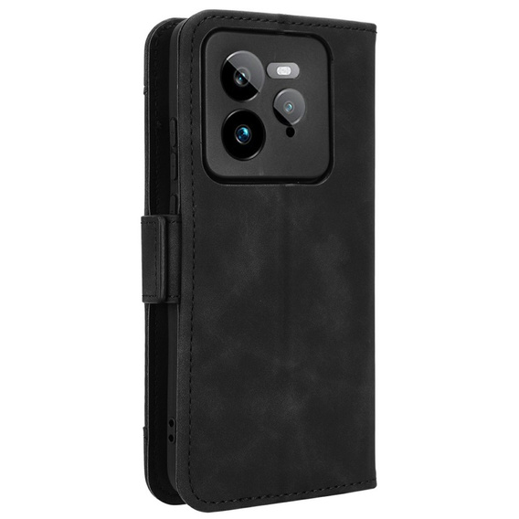 Cu clapetă pentru Realme GT 7 Pro, Card Slot, negru