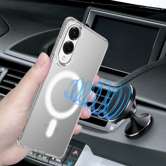 Husă pentru Samsung Galaxy S25 Edge, Fusion Hybrid Case, pentru MagSafe, transparentă