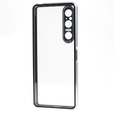 Husa pentru Sony Xperia 1 V, Magnetic Dual Glass, de argint