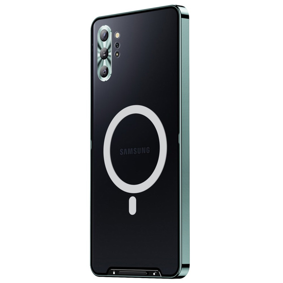 Carcasă de protecție pentru camera foto pentru Samsung Galaxy Note 10+ Plus, CamShield MagSafe, transparent / verde