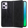 Huse pentru Xiaomi Redmi Note 12 Pro+ 5G, Wallet Litchi Leather, negru