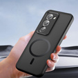 Matt Case pentru Xiaomi Redmi 15 5G / 4G, pentru MagSafe, negru translucid