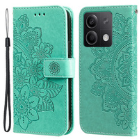 Cu clapetă pentru Xiaomi Redmi Note 13 5G, Mandala, verde