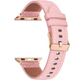 Curea din piele pentru Apple Watch 1/2/3/4/4/5/6/6/7/8/SE/Ultra 42/44/45/49mm, negru
