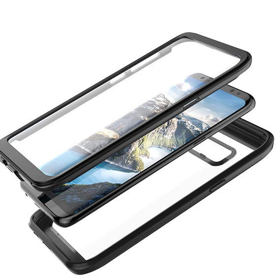Carcasă pentru Samsung Galaxy S8+ Plus, Shockproof, cu folie, albastru