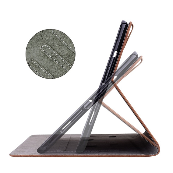 Huse pentru Lenovo Tab M9, Wallet Pen Slot, roșu
