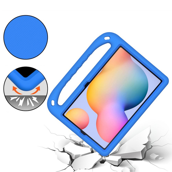 Husă pentru copii pentru Samsung Galaxy Tab S6 Lite 2022 / 2020, husă pentru copii cu mâner, albastru