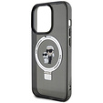 Suport pentru inel Karl Lagerfeld Husa MagSafe Karl & Choupette pentru iPhone 15 Pro
