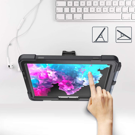 Husă protectoare în formă de X pentru Microsoft Surface Go/Go 2/Go 3/Go 4, negru