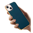 Huse pentru iPhone 13, Cowhide Leather, verde