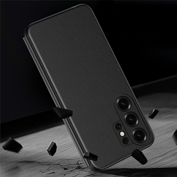 Husă din piele cu fereastră Smart View pentru Samsung Galaxy S26 Ultra