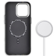 Carcasa pentru iPhone 14 Pro, Carbon Fiber MagSafe, negru
