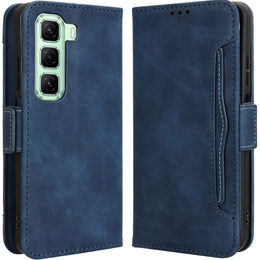 Cu clapetă pentru Infinix Hot 50 4G, Card Slot, albastru închis