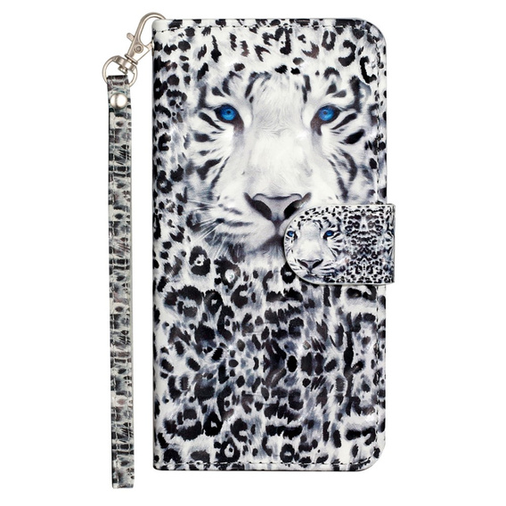 Cu clapetă pentru Samsung Galaxy A35 5G, Wallet, Leopard