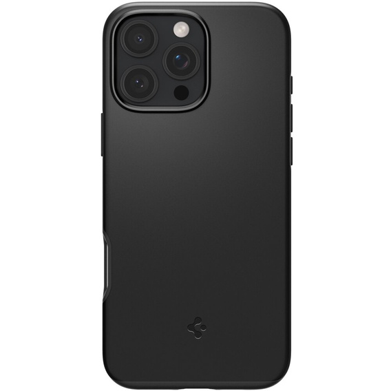 Carcasa Spigen pentru iPhone 16 Pro Max, Thin Fit Mag, negru + sticlă temperată 9H