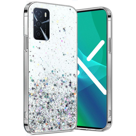 Huse pentru Oppo A16 / A16s / A54s, Glittery, transparentă