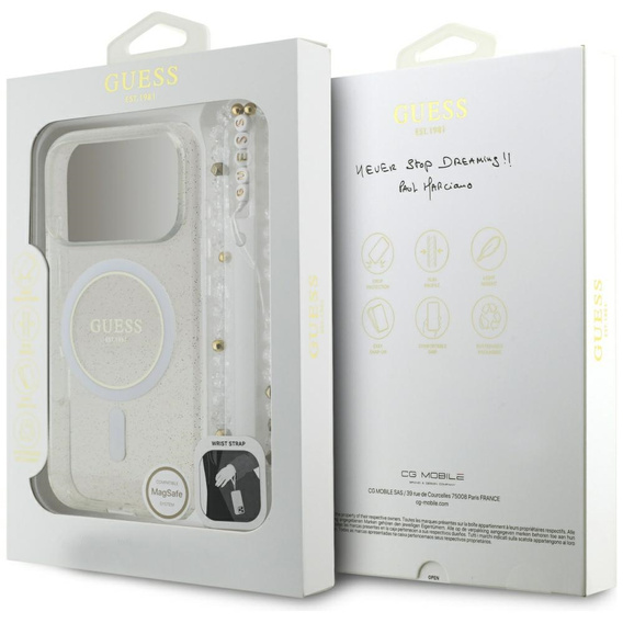 Husă IML Glitter Pearl Strap MagSafe pentru iPhone 17 Pro Max