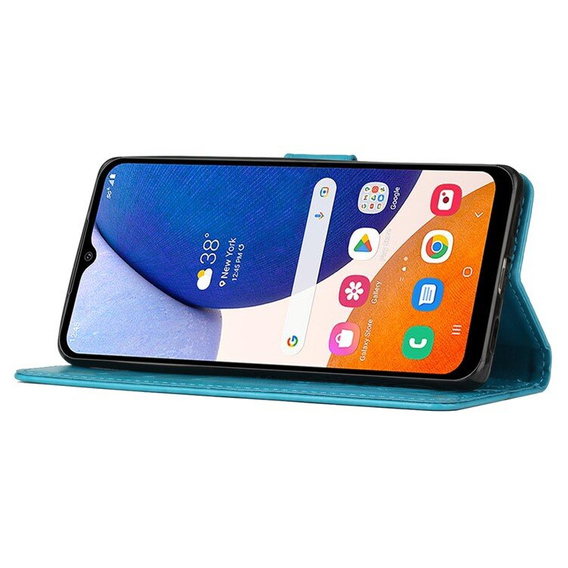 Cu clapetă pentru Samsung Galaxy A55 5G, Wallet, Butterfly, violet