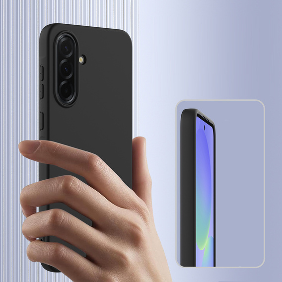 Husă din silicon Lite pentru MagSafe pentru Samsung Galaxy A37 5G, negru