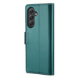 Husa cu clapetă CASEME pentru Samsung Galaxy A54 5G, Litchi Wallet, verde