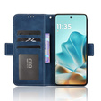 Cu clapetă pentru Motorola Edge 60 / 60 Fusion, Card Slot, albastru închis