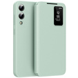 Husă cu clapetă pentru Samsung Galaxy S25 Edge, Smart View Wallet, verde