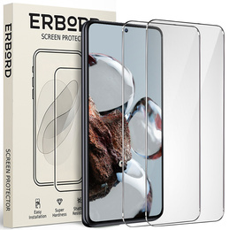 2x sticlă călită pentru Xiaomi 12T/12T Pro, ERBORD 9H Hard Glass pe ecran