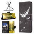 Cu clapetă pentru Xiaomi Redmi 13C / Poco C65, Wallet, Don't Touch My Phone, albastru