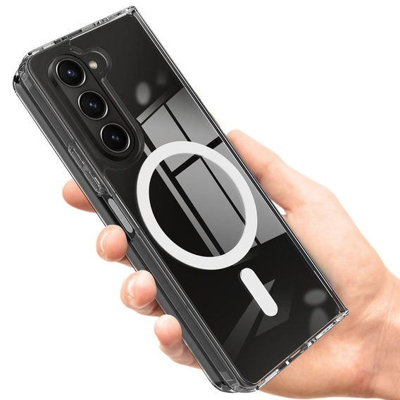 Husă pentru Samsung Galaxy Z Fold6 5G, Fusion Hybrid Case, pentru MagSafe, transparentă