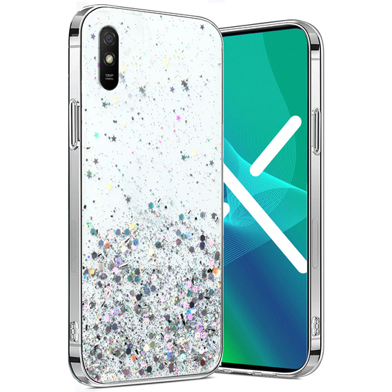 Huse pentru Xiaomi Redmi 9A, Glittery, transparentă