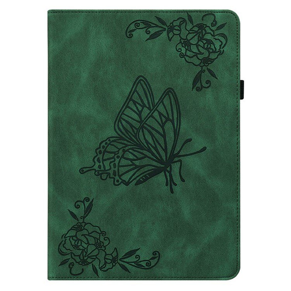 Husă pentru Lenovo Tab M10 Plus 10.6 Gen 3 TB-125F TB-128F, Butterfly, verde