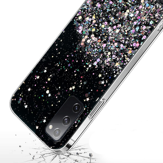 Huse pentru Samsung Galaxy S20 FE, Glittery, negru
