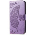 Cu clapetă pentru Samsung Galaxy A26, Butterfly, violet