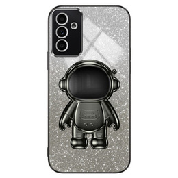 Husa pentru Samsung Galaxy A15 4G / 5G, Glitter Astronaut, negru