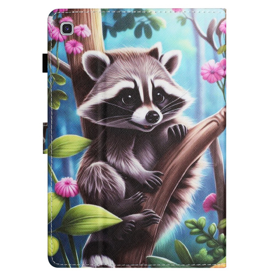Husă pentru Samsung Galaxy Tab S6 Lite 2022 / 2020, cu clapetă, raccoon