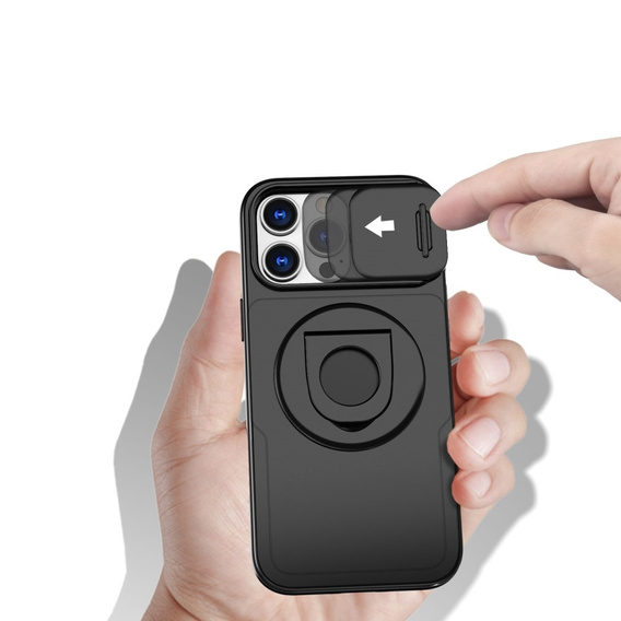 Husă pentru iPhone 16 Pro, Military Magnet, pentru MagSafe, negru