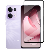 Sticlă călită 3D pentru Oppo Reno 13 Pro, cadru negru