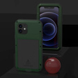 Love Mei Huse pentru iPhone 12 Mini, armored with glass, verde