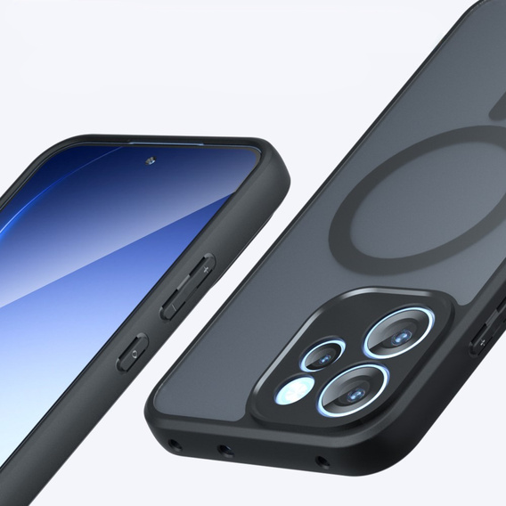 Husă MagSafe ERBORD Matt pentru Oppo Reno 15 FS, negru