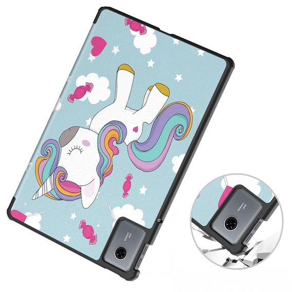 Husă pentru Lenovo Idea Tab 11" 2025 TB336FU TB336ZU, cu funcție de suport, Smartcase, Unicorn