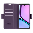 Husă pentru Realme C67 4G, ERBORD Glossy Litchi, portofel cu clapetă, violet