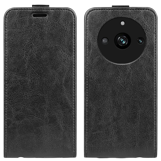 Cu clapetă pentru Realme 11 Pro 5G / Pro+ 5G, Flip, negru