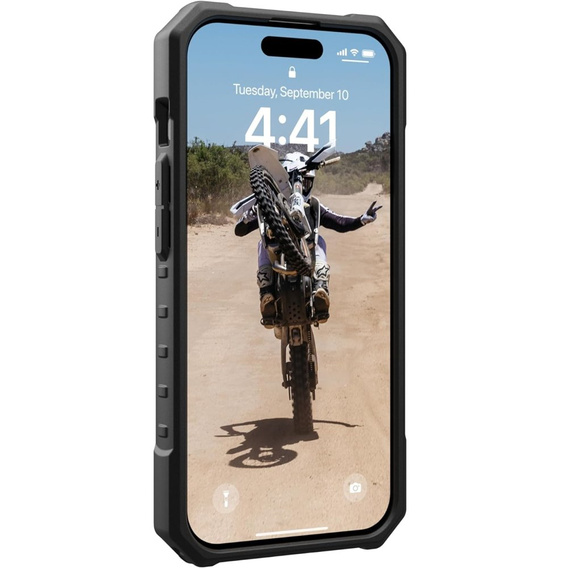Urban Armor Gear Huse pentru iPhone 15 Pro, Pathfinder MagSafe, transparent / negru