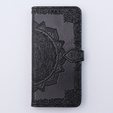 Cu clapetă pentru Motorola Moto G54 5G, Mandala, negru