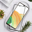 Amorus Full Glue Sticlă călită pentru Samsung Galaxy A25 5G, cadru negru